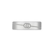 Gucci Ring i sterlingsilver med Interlocking G-logotyp Gray, Dam