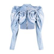 Masha Popova Denim Jacka Blue, Dam