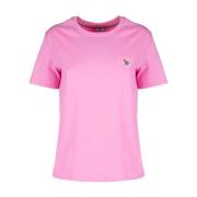 PS By Paul Smith Rosa Zebra Logo T-shirt Pink, Dam