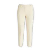 Simona Corsellini Leather Trousers Beige, Dam