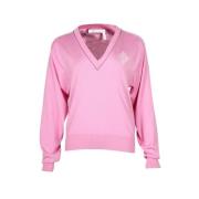 Chloé Pre-owned Pre-owned Bomull knitwear Pink, Dam