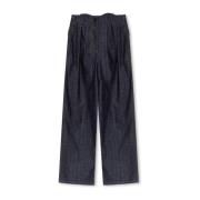 The Mannei ‘Voltera’ wide leg jeans Blue, Dam