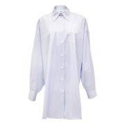 Maison Margiela Oversize Oxford Skjortklänning White, Dam