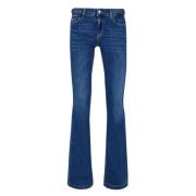 Liu Jo Högmidjade Flare Jeans Blue, Dam