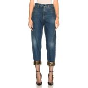 Saint Laurent Vintage Pre-owned Bomull jeans Blue, Dam