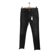 Saint Laurent Vintage Pre-owned Bomull jeans Black, Dam