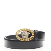 Versace Pre-owned Pre-owned Läder skrp Black, Dam