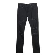 Saint Laurent Vintage Pre-owned Bomull jeans Black, Dam