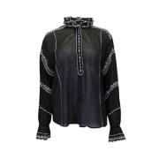 Isabel Marant Pre-owned Lauryn Button-Up Blus Black, Dam