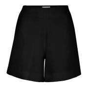 MVP wardrobe Utställda höga shorts med fickor Black, Dam