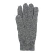 Barbour Mjuka stickade handskar med ribbstickade muddar Gray, Unisex