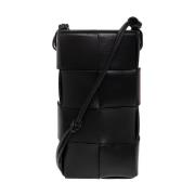 Bottega Veneta Phone case with strap Black, Dam