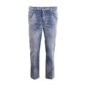 Dsquared2 Trendiga Cropped Jeans Blue, Dam