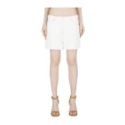 Dsquared2 Vita Denim Shorts - Trendig Modell White, Dam
