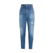 Dsquared2 Avslappnad Loose Fit Denim Jeans Blue, Dam