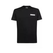 Dsquared2 Elegant och bekväm herr T-shirt med Niagara Falls-tryck Blac...