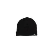 Emporio Armani Beanie Hat - Stilfull och Trendig Black, Herr