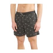 Emporio Armani Tryckta badshorts - Emporio Armani Green, Herr