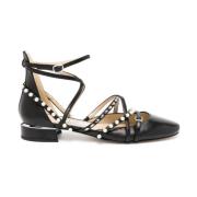 Jimmy Choo Flat Ballerinaskor Black, Dam