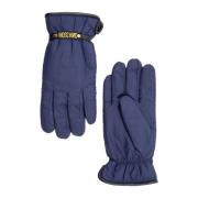 Moschino Stiliga varma handskar för kvinnor Blue, Dam
