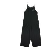 Nike Svart/Vit Jersey Jumpsuit Black, Dam