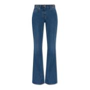 Versace Utsvängda jeans Blue, Dam