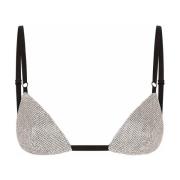 Dolce & Gabbana Rhinestones Bh - Gnistrande Stil Gray, Dam