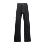 Alexander McQueen Herr Straight Jeans - Tidlös stil och komfort Blue, ...