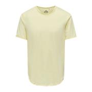 Only & Sons Short Sleeve Shirts Yellow, Herr