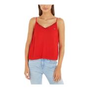 Tommy Jeans Sleeveless Tops Red, Dam