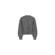 Fabienne Chapot Glittrig Kitty Cardigan med elastiska muddar Gray, Dam