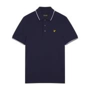 Lyle & Scott Randig Polotröja Blue, Herr