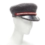 Chanel Vintage Pre-owned Tyg hattar-och-kepsar Gray, Dam