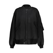 Junya Watanabe Oversized bomberjacka i neoprenull Black, Dam