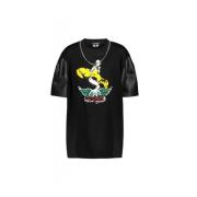 Junya Watanabe Aerosmith Band T-Shirt med Grafiskt Tryck Black, Dam