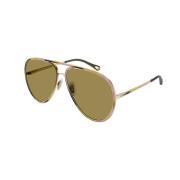 Chloé Stiliga solglasögon för modeintresserade kvinnor Yellow, Dam