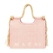 Marni Shopper väska med logotyp Pink, Dam