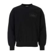 Aries Svart bomulls sweatshirt Black, Herr