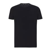 Peuterey Stretch Nylon T-Shirt Black, Herr