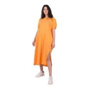Roberto Collina Midi Dresses Orange, Dam