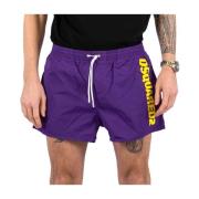 Dsquared2 Midi Boxershorts - Aktit Strandkläder Purple, Herr
