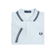 Fred Perry Clear Blue Twin Tipped Polo Blue, Herr