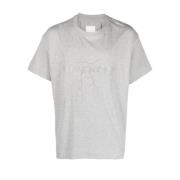 Givenchy Gråa T-shirts och Polos med Metallisk Logo Print Gray, Herr
