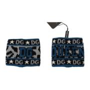 Dolce & Gabbana Logo Armband Wrap i Blått och Grått Blue, Herr