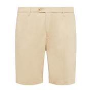 Boggi Milano Stretch bomull och Tencel Bermuda shorts Beige, Herr