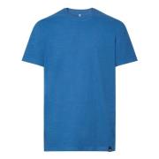 Boggi Milano Ss Slub Bomull Jersey T-shirt Blue, Herr