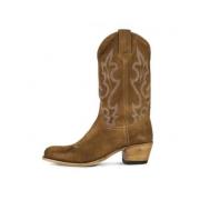 Sendra Broderade Mocka Cowboy Boots Brown, Dam