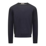 Filippo De Laurentiis Cloud Crew Neck Sweater Blue, Herr