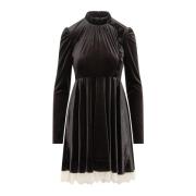 Philosophy di Lorenzo Serafini Stretch Velvet Klänning Black, Dam