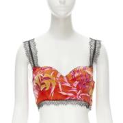 Versace Pre-owned Pre-owned Polyester toppar Pink, Dam
